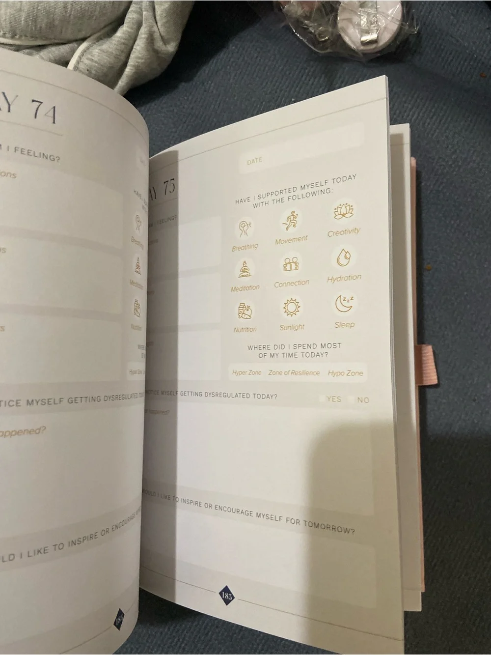 Mental Health Journal, 91-Day Guided Journal, Pink